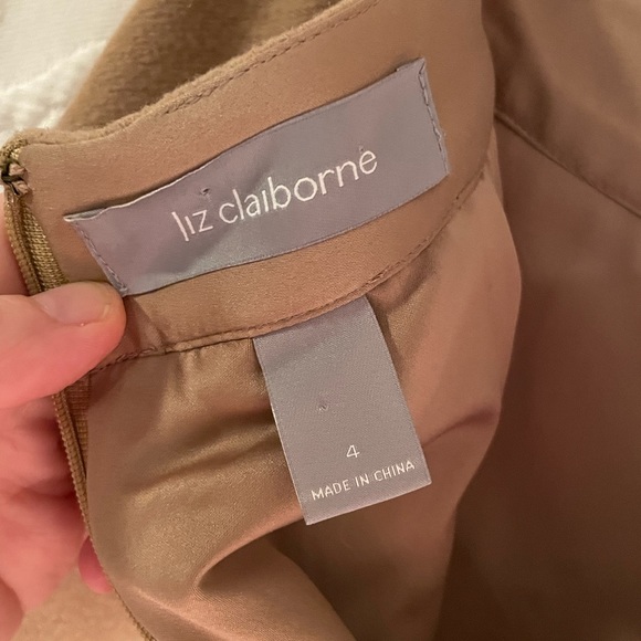 Liz Claiborne Brown Wool Skirt Size 4 - Picture 3 of 4